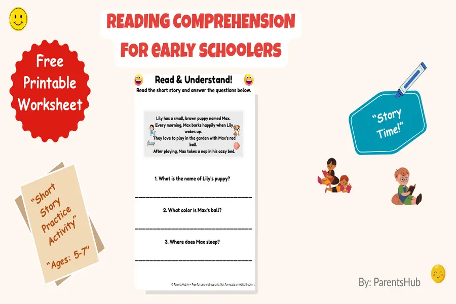 short story worksheet for the preschoolers