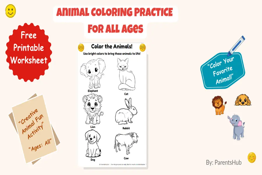 work sheet for kids of all ages for coloring and counting